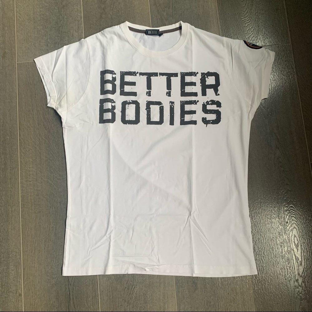 Better Bodies Basic Logo Tee, White - image 2